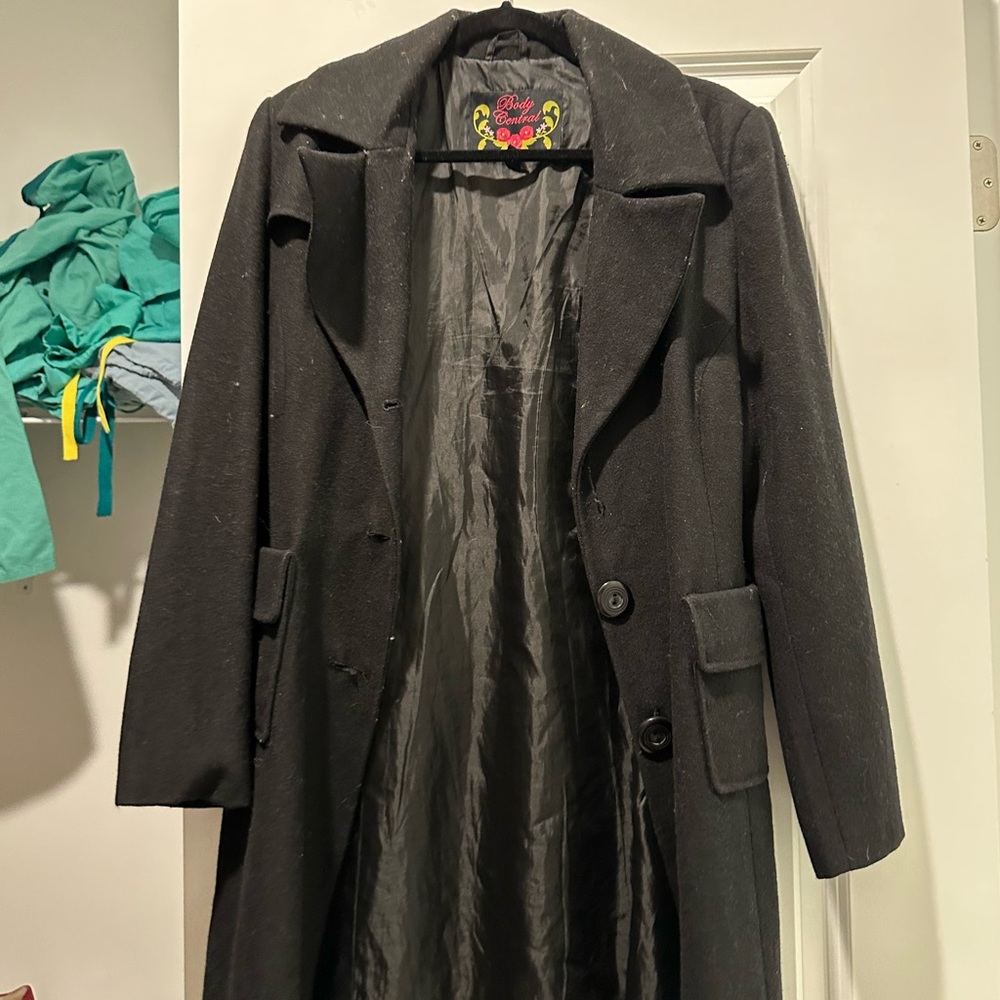 Body Central Black Pea Coat